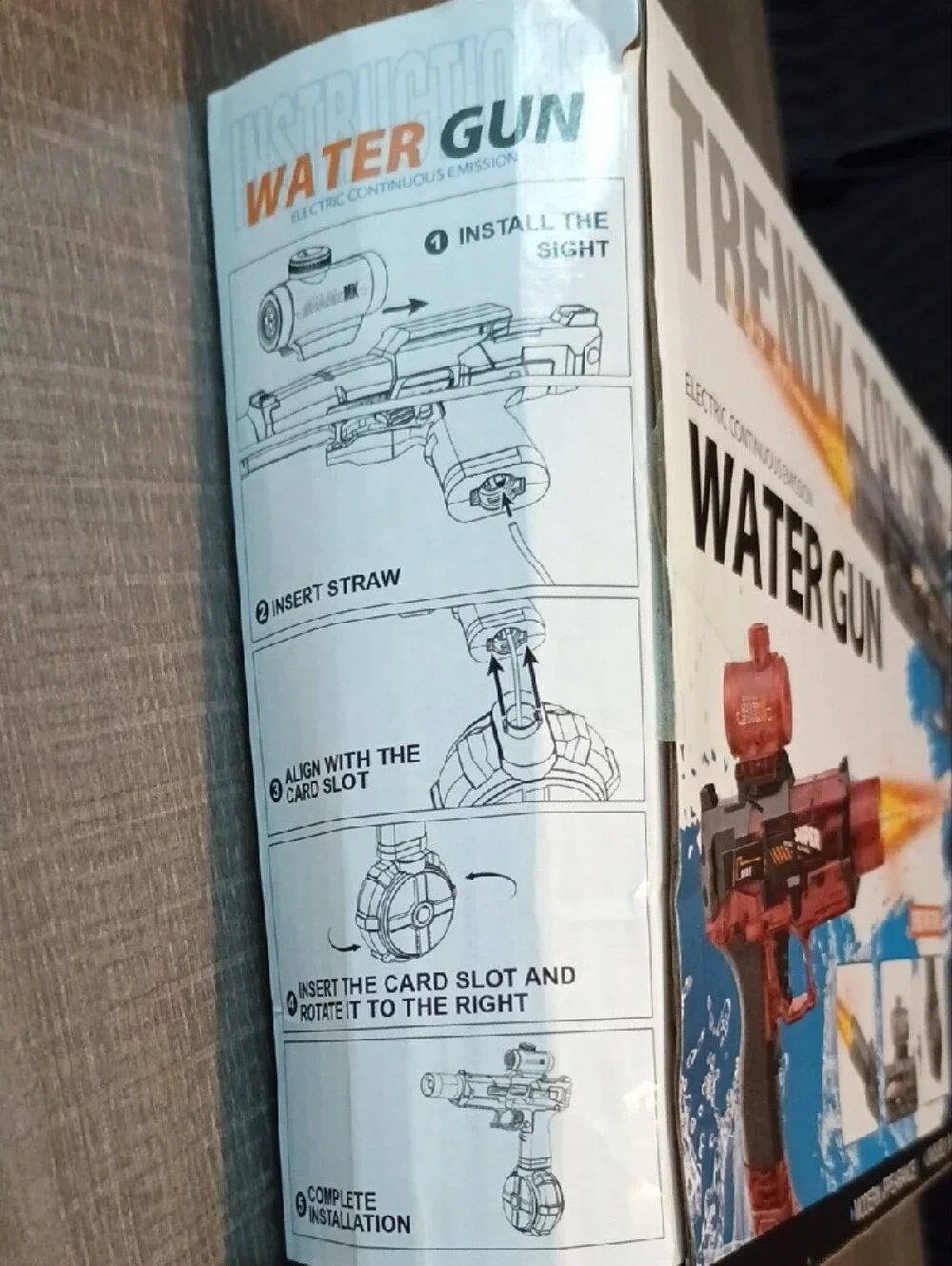 Electric Water Gun - Black and Red